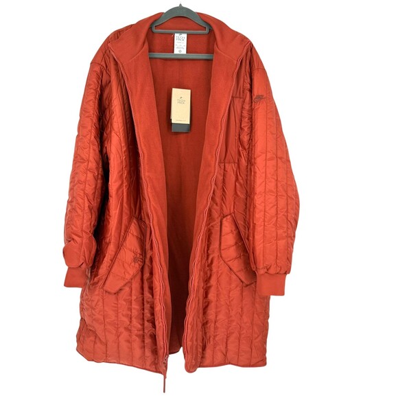 Nike Quilted Long Jacket Women’s XXL Therma-Fit Tech Pack Parka Coat DQ7745 NWT - Picture 7 of 11